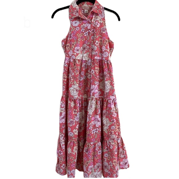 B.O.G. Collective Floral Sleeveless Prairie Style Dress Salmon Pink Size XS - Picture 1 of 6